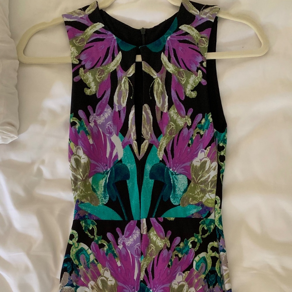 Nookie Black Purple Teal Mini dress